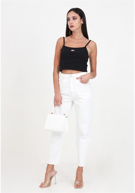 White Denim Color Mom Jean Ultra High Tapered Women's Jeans TOMMY JEANS | DW0DW176181CE1CE